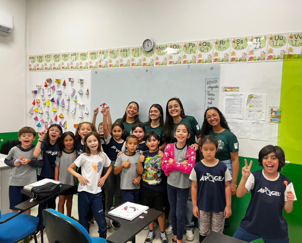 Fisioterapia leva projeto de desenvolvimento motor ao Colgio Apogeu